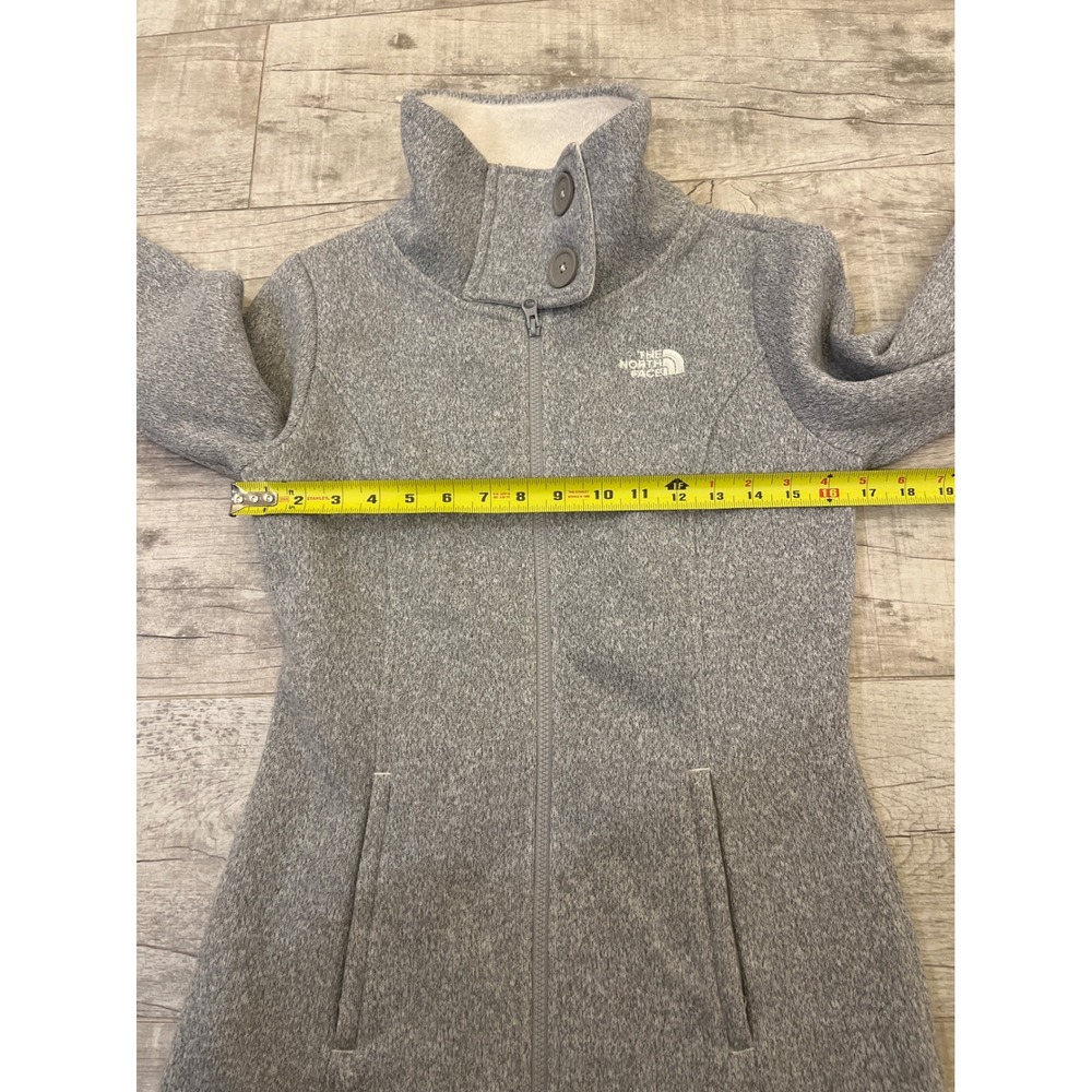 The North Face‎ Womens Gray Fleece Lined Collar Jacket Size S - Picture 4 of 7